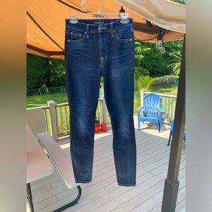 Lucky Brand High Rise Bridgette Skinny Dark Wash Jeans. Size 2/26